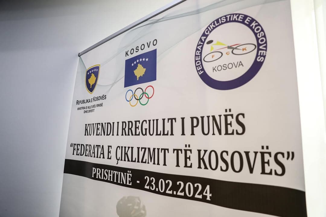 Momente nga Kuvendi i Përgjithshëm i Federatës së Çiklizmit të Kosovës.