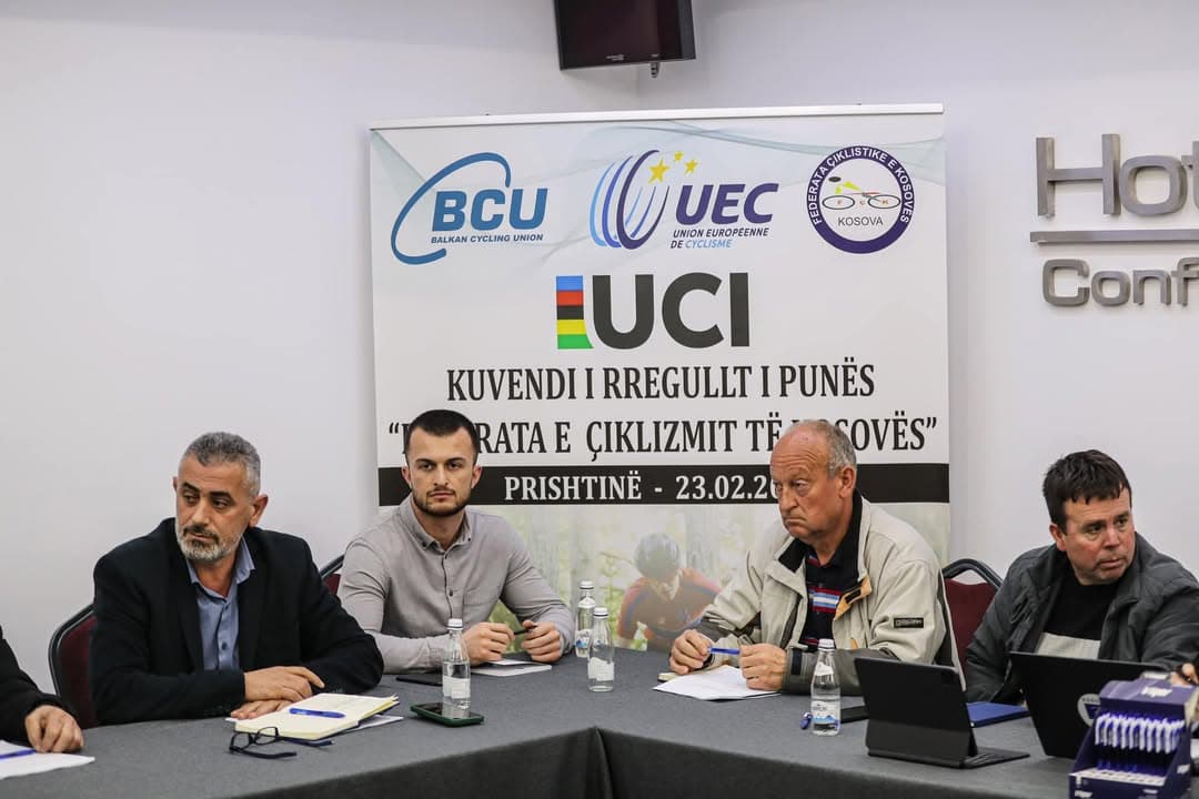 Momente nga Kuvendi i Përgjithshëm i Federatës së Çiklizmit të Kosovës.